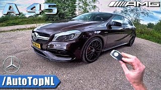 2018 Mercedes AMG A45 REVIEW POV by AutoTopNL [upl. by Sinnel]