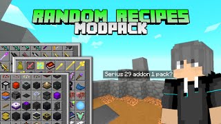 29 Addon 1 Pack  Random recipes  Minecraft pe 117 [upl. by Assyral356]