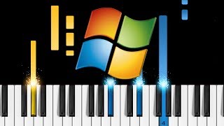 Microsoft Windows Sounds on piano  How to play Windows startup amp shutdown sounds on piano [upl. by Annmarie990]