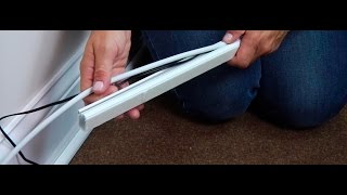 Wiremold How to Install the CordMate II Cord Channel [upl. by Sualocin]