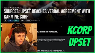 Caedrel Reacts To Upset Joining KCORP [upl. by Ydnac498]