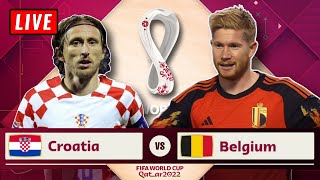 🔴 CROATIA vs BELGIUM  CANADA vs MOROCCO Live Stream  FIFA World Cup 2022 Watch Along Reaction [upl. by Palm]