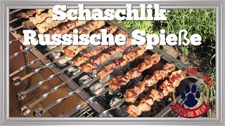 Schaschlik Russische Spieße Super zart  The BBQ Bear Deutsch [upl. by Arva]