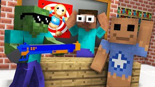 Monster School  KICK THE BUDDY GAME CHALLENGE  Minecraft Animation [upl. by Rube145]