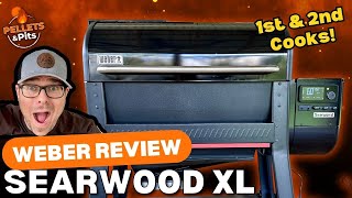 ALL NEW Weber Searwood XL 600  REVIEW and 1st2nd Cooks [upl. by Stefania]