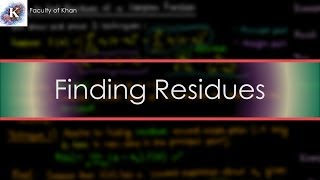 How to find the Residues of a Complex Function [upl. by Anitsud]