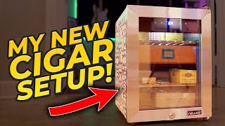 My New Setup  NewAir Smoker’s Club Electric Cigar Humidor 250 Count Review [upl. by Renfred517]