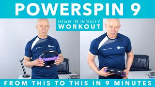 Powerspin workout 9  intense arm amp tricep workout exerciser amp shoulder workout [upl. by Monaco]