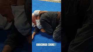 🐍 ANACONDA CHOKE  CROSSFACE COUNTER  mma bjj brazilianjiujitsu jiujitsu [upl. by Arba56]