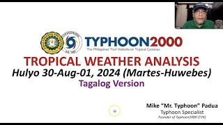 Hulyo 30Aug 01 2024 Update Mga Hapon or Gabing Thunderstorms Inaasahan Parin Sa Bansa [upl. by Richmal]