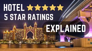 HOW ARE HOTELS RATED 5 STAR RATINGS EXPLAINED  Differences between 1 2 3 4 and 5 star hotels [upl. by Ahsirk555]