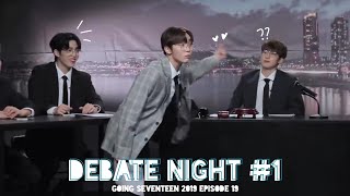 daily indo sub going seventeen 2019 episode 19 debate night part 1 [upl. by Eisset487]