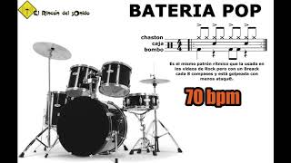 Bateria pop 70 bpm [upl. by Yesac]