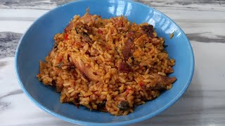 HOW TO COOK A DELICIOUS NATIVE JOLLOF RICE [upl. by Sjoberg]