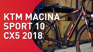 KTM Macina Sport 10 Cx5  2018  Trekking EBike [upl. by Meehyr]