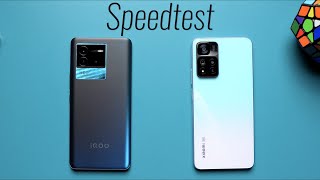 iQOO Neo 6 Vs Xiaomi 11i Hypercharge SPEEDTEST Comparison🔥🔥 [upl. by Elon]