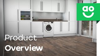 Hoover H3W492DE1 Washing Machine Product Overview  aocom [upl. by Adrell]