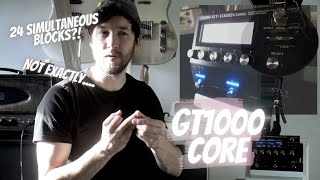 Boss GT1000 Core  What they didnt tell you [upl. by Januarius660]