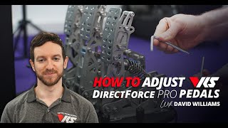 How to adjust the VRS DirectForce PRO Pedals Tutorial by David Williams [upl. by Timmi]