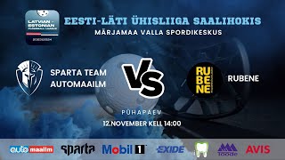 EestiLäti saalihoki meeste liiga Sparta team Automaailm EST  Rubene LAT [upl. by Mikes215]