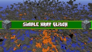 XRAY GLITCH NO HACKS NEEDED IN MINECRAFT 1710 [upl. by Caughey]