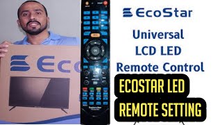 ecostar led remote setting  ecostar LED TV  Anas Electronics [upl. by Hukill]