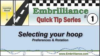 Embrilliance Quick Tip 1  The Hoop [upl. by Darian159]