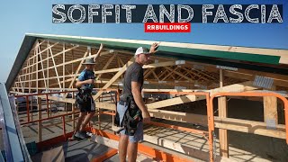 installing soffit and fascia and Finishing Ridge Cap [upl. by Acirat]