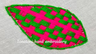 CÓMO BORDAR UNA CANASTA romanian stitch embroidery bordados a mano paso a paso [upl. by Ona347]