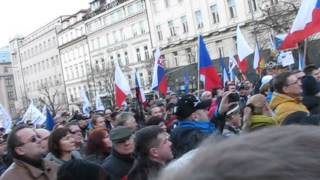 Demonstrace Praha 12122015  CH02 Miroslav Sládek [upl. by Eintihw]