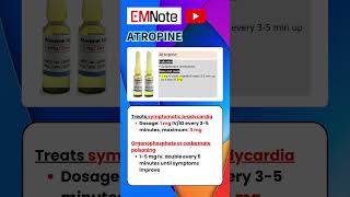 Atropine nursing doctor medical ems [upl. by Leeth743]