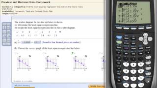 Least Squares Regression Line on the TI83 TI84 Calculator [upl. by Huston]