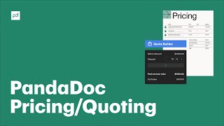 How to create pricing tables with PandaDoc for beginners [upl. by Esille339]