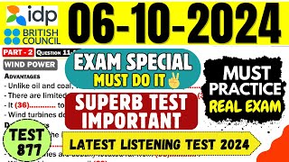 IELTS Listening Practice Test 2024 with Answers  06102024  Test No  877 [upl. by Monreal]