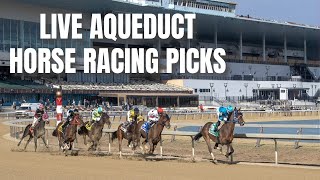 Live Aqueduct Horse Racing Picks [upl. by Sung780]