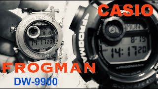 CASIO GSHOCK DW 9900 Frogman FULL review  Tutorial  Battery replacement  Fitting new bezel [upl. by Arvind]