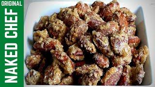 Christmas roasted CANDIED ALMONDS  How to make recipe [upl. by Ehcar657]