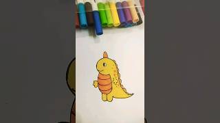 How to draw dinosaur for kids shortsfeed drawings dinosaurdrawing [upl. by Almap458]