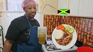 Debbie is cooking up some pigtail stew peas N white rice  veg N pine drink 🇯🇲 [upl. by Ades981]