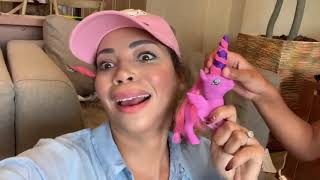 Naiah and Elli Toys Show Naiah and Elli Try Never Too Old For Dolls DIY Doll Makeup Ideas with Mom [upl. by Nicolais]