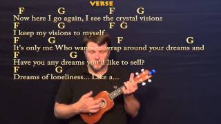 Dreams Fleetwood Mac Ukulele Cover Lesson with Chords  Lyrics [upl. by Elisa59]