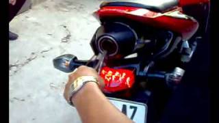 CBR600 Leovince with and without db killer [upl. by Bab818]