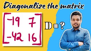 Diagonalise the matrix  2x2 matrix  Engineering mathematics  Mathspedia [upl. by Lozar486]