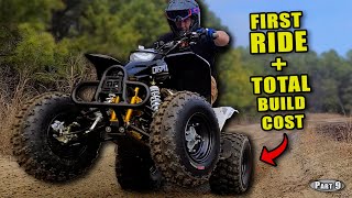 WIDE OPEN Yamaha Blaster 100 Top End Test  Budget Breakdown [upl. by Enerehs]