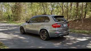 BMW X5M E70 Akrapovic Exhaust [upl. by Llednahc]