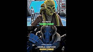 Kit Fisto vs General GrievousBoth in their prime starwars vs 1v1 shorts ahsokaseries [upl. by Zerelda248]