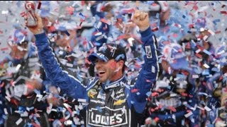 Jimmie Johnson Celebrates Daytona 500 Win With Huge Donuts [upl. by Atikahs]