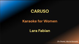 CARUSO KARAOKE LARA FABIAN FOR WOMEN [upl. by Idac]