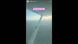 Mungai Eve shares a video enjoying an aeroplane ride with Khalif Kairo [upl. by Ardnwahsal550]