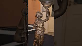 beautifull spelter spheremysterieuze pendule around 1890 [upl. by Leahcimaj120]